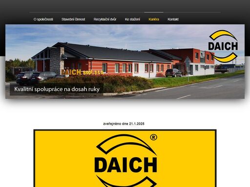 oficiální webová prezentace společnosti daich s.r.o