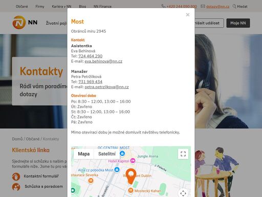 pobočka obránců míru 2945, most. na našich obchodních místech jsme i nadále připraveni řešit požadavky klientů.