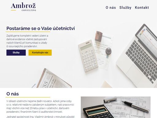 ambrož consulting s.r.o. - zajišťujeme komplexní služby v oblasti účetnictví a daňového poradenství
