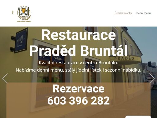 navštivte naši nově otevřenou restauraci praděd v samém centru bruntálu. přijďte ochutnat naši výbornou českou kuchyni a pizzu z vlastní pece! to vše bez žízně s kofolou a ryzím pivem z hor holba.