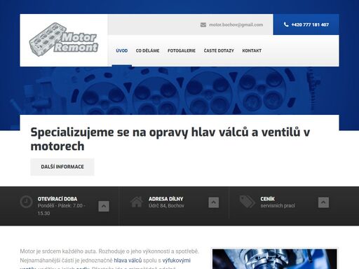 specializujeme se na opravy hlav válců a ventilů v motorech osobních i nákladních automobilů v karlovarském kraji.