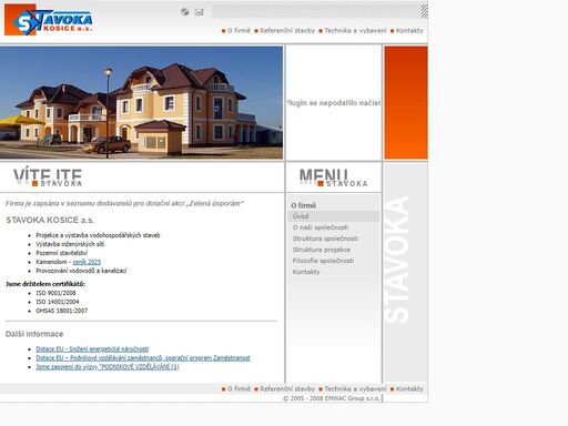 projekce a výstavba vodohospodářských staveb, výstavba inženýrských sítí, pozemní stavitelství, kamenolom, provozování vodovodů a kanalizací.