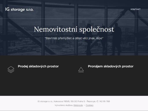 pronájem skladových prostor