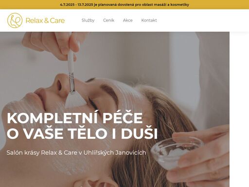 kompletní péče o vaše tělo i duši – salón krásy relax & care v uhlířských janovicích