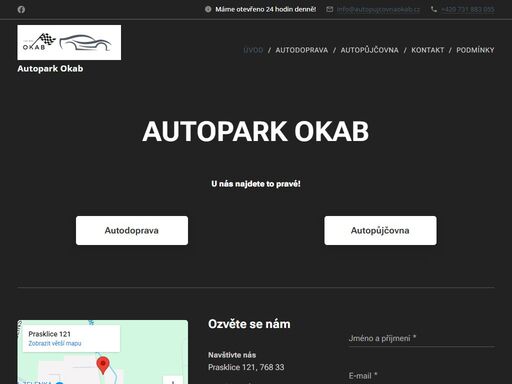 www.autopujcovnaokab.cz