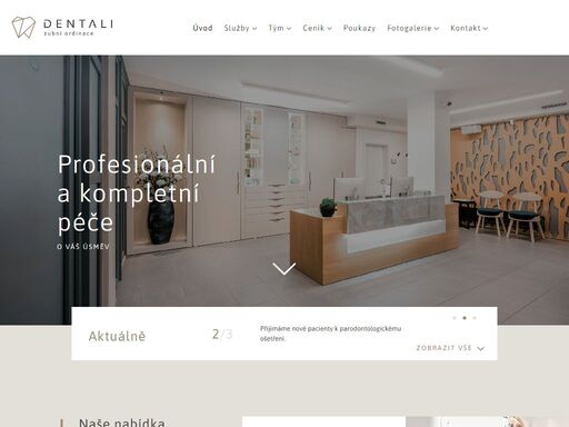 zubní ordinace dentali - profesionální a kompletní péče o váš úsměv