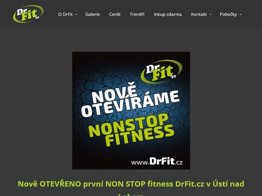 fitness studio drfit má otevřeno 24/7. rozsáhlá kardio zóna, činky, silová klec na dřepy, dřepoviště. vše v ústí nad labem.