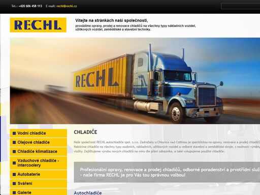 chladiče,autochladiče,olejový chladič,vzduchové chladiče,opravy chladičů chladiče, autochladiče, olejový chladič, vzduchové chladiče a opravy chladičů – to vše je společnost rechl autochladiče, spol. s r.o.