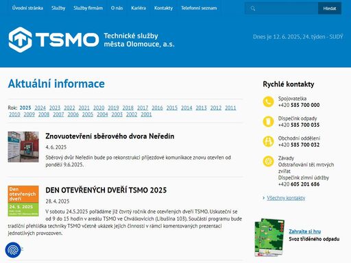poskytujeme služby v oblasti svozu komunálního odpadu a třídění odpadu pro občany i firmy. dále provádíme údržbu a čištění komunikací, údržbu veřejného osvětlení a veřejné zeleně.