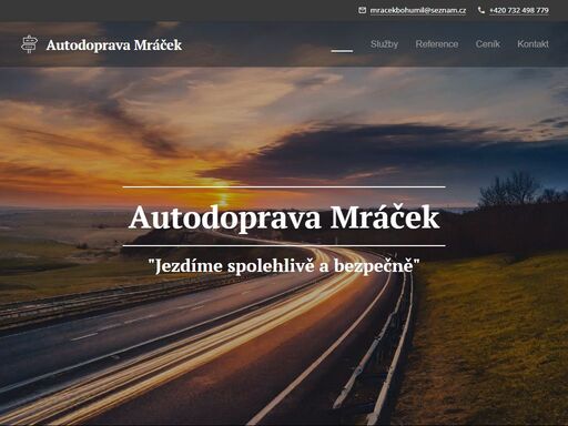 jsme rodinná firma sídlící ve vyškově, která se orientuje na přepravu osob po celé české republice a evropě již od roku 2005. naši přepravní flotilu tvoří vozy s kapacitou osob od 1 do 49 cestujících. okrajově se zaměřujeme i na nákladní dopravu pomocí jednoho nákladního vozidla do 3,5 t.