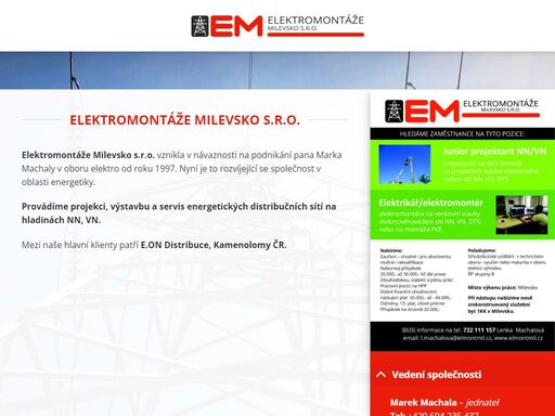 provádíme projekci, výstavbu a servis energetických distribučních sítí na hladinách nn, vn.