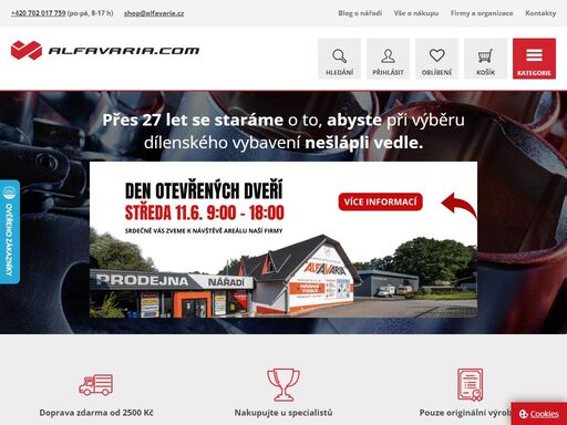 pracujte bez obav - vyberte si kvalitní nářadí v našem e-shopu. od 2500 kč doručíme s dopravou zdarma!