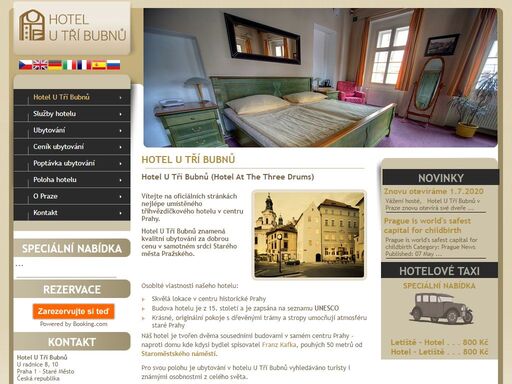 hotel a residence u tří bubnů - hotel u tří bubnů