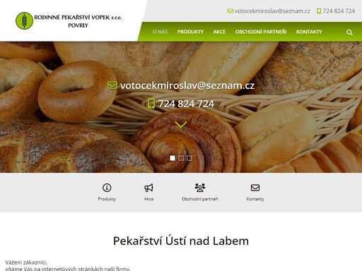 pečivo, pekárna povrly, ústí nad labem