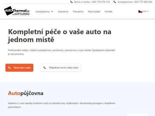 profesionální služby v oblasti autopůjčovny, autoservisu, pneuservisu a mytí vozidel v centru karlových varů za příznivé ceny.