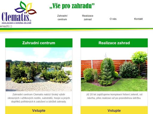 zahradní centrum ve vsetíně s širokým sortimentem okrasných a užitkových rostlin. zajistíme návrh, realizaci a údržbu vaší zeleně. 