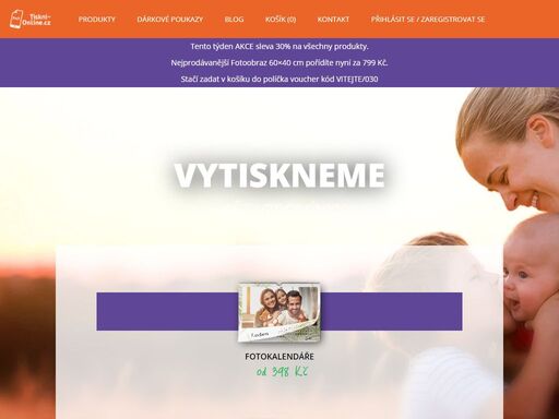tiskni-online - online objednání fotokalendáře, fotoknihy, fotografií atd.