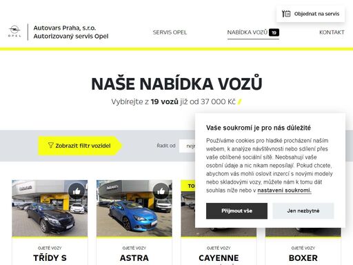 autorizovaný dealer opel praha