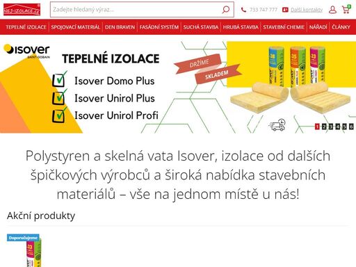 nej-izolace.cz – stavební a izolační materiály od značek isover, ytong, porfix, weber, sika a dalších. kvalitní produkty s rychlým dodáním po celé čr.