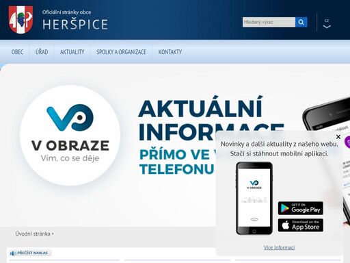 oficiální stránky obce heršpice