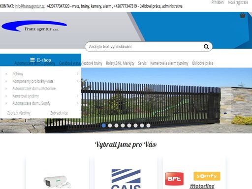 nice,vrata,brány,pohony,rolety,mříže,jablotron montážní firmy,sítě,markýzy,parapety,úklid,somfy,poříčí nad sázavou,zruč nad sázavou,bft,beninca,tahoma