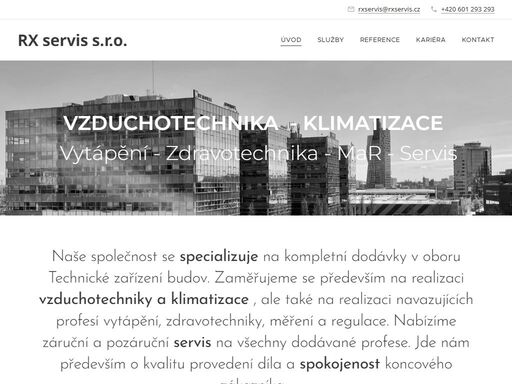 naše společnost se specializuje na kompletní dodávky v oboru technické zařízení budov. zaměřujeme se především na realizaci vzduchotechniky a klimatizace , ale také na realizaci navazujících profesí vytápění, zdravotechniky, měření a regulace. nabízíme záruční a pozáruční servis na všechny dodávané profese. jde nám především o kvalitu provedení...
