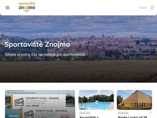 užijete si volný čas na městských sportovištích
