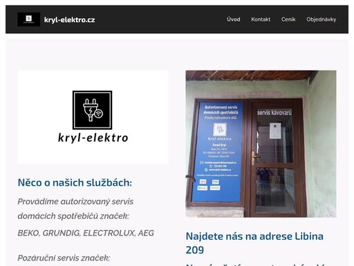 provádíme autorizovaný servis domácích spotřebičů značek: