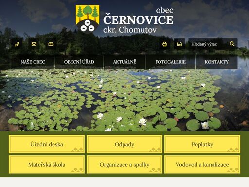 oficiální stránky obce černovice