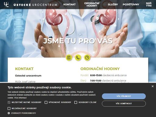 webová prezentace ústeckého urocentra