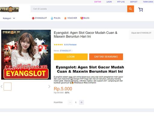gas cuan di eyangslot, agen slot gacor dengan maxwin beruntun setiap hari! ???? rtp tinggi, deposit gampang, dan peluang menang makin besar. yuk, spin sekarang! ????