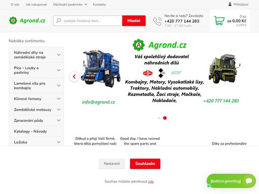 kombajny, rozmetadla, lisy, žací stroje, traktory, mačkače, sběrací vozy, motor ifa