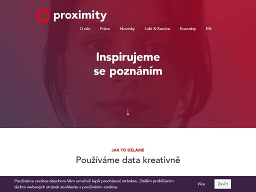 jsme proximity prague. inspirujeme se poznáním a používáme data kreativně.