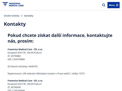 www.freseniusmedicalcare.cz