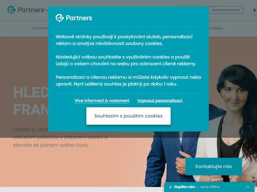 založte si vlastní partners market. získáte exkluzivní pobočku v ziskovém oboru a stanete se pánem svého času.