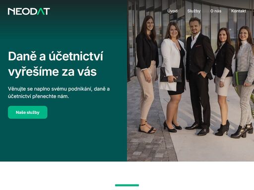 jsme neodat, nabízíme vám externí zpracování účetnictví a mzdové agendy. s námi ušetříte nejen čas a prací, ale i peníze. využijte na našem webu možnosti zaslání nezávazné cenové nabídky.