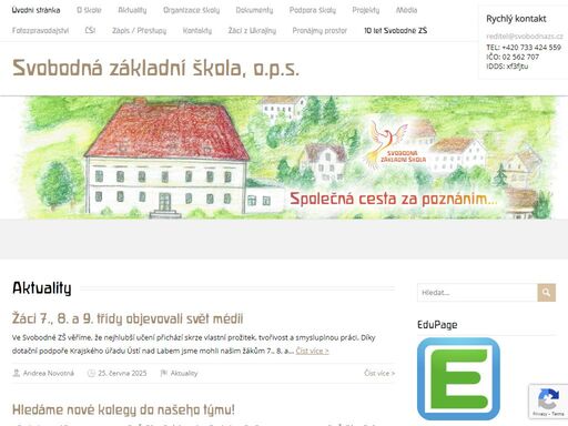 zápisy nových žáků do 1. třídy proběhnou ve dnech 6.4., 11.4. a 12.4. 2022, vždy od 14:00 do 17:00. podrobné informace k organizaci zápisu naleznete zde. pro