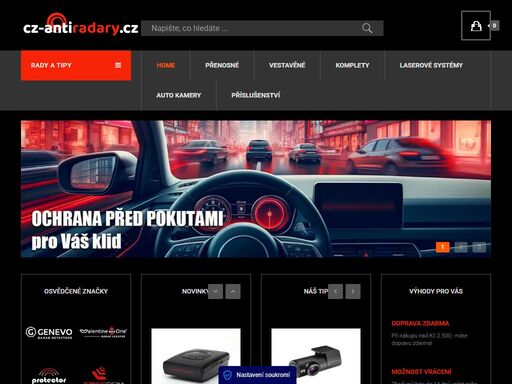 cz-antiradary.cz navštivre náš e-shop s pevnými i přenosnými antiradary. llasery pro detekci měření rychlosti. příznivé ceny, poradenství i montáž.