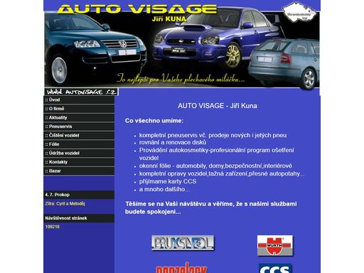 kompletní pneuservis vč. prodeje nových i ojetých pneu
profesionální program ošetření vozidel vč. autokosmetiky
okenní fólie - automobily, domy
základní údržba vozidel
příjímame karty ccs 
a mnoho dalšího...