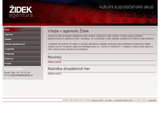 agentura židek, kulturní a společenské akce