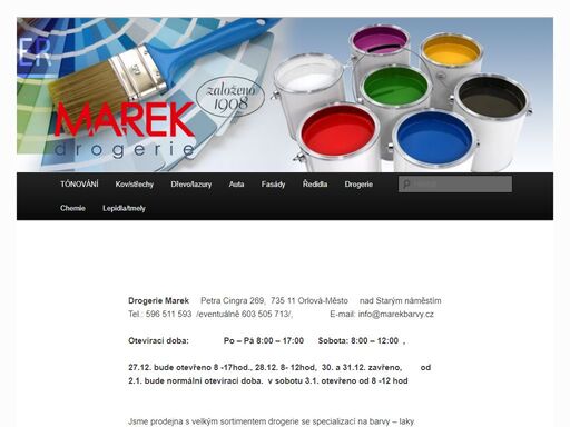 technická drogerie, chemie pro domácnost a průmysl