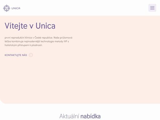 unica je špičková klinika reprodukční medicíny. naše kliniky v praze a brně spojují moderní technologie ivf s holistickým přístupem. individuální péče a vysoká úspěšnost léčby.