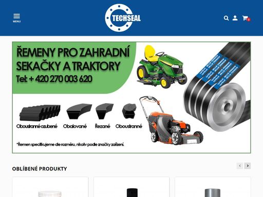 prodej a výroba těsnění, o-kroužků, ložisek, gufer, řemenů, lepidel, maziv a kompletního příslušenství