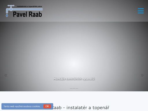profesionální instalatér a topenář, strojní čištění odpadů a kanalizace, montáže centrálních vysavačů beam.