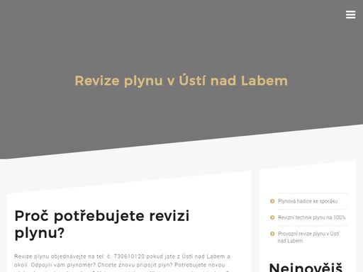 revize plynu v ústí nad labem. kontrola úniku plynu na potrubí. provádím výchozí a provozní revizní zprávy plynu na domovních rozvodech.