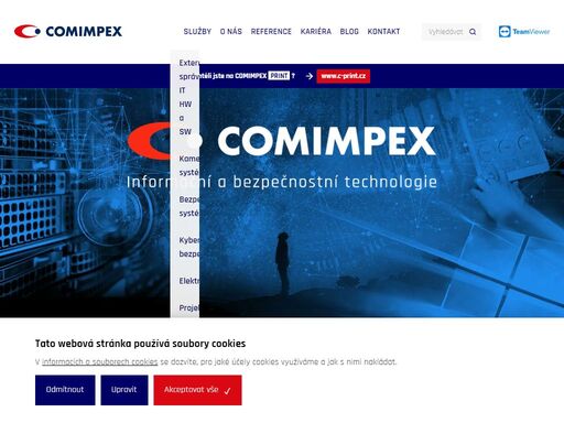 externí správa it, ochrana dat a kyberbezpečnost, kamerové systémy, zabezpečovací systémy, docházkové systémy, elektroinstalace, tvorba projektové dokumentace