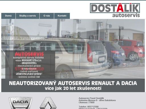 opravy vozů renault a dacia, autoservis, pneuservis