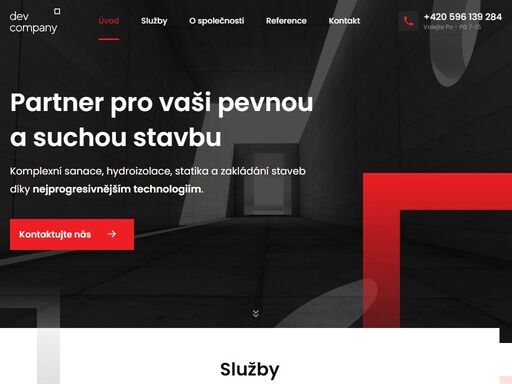 komplexní sanace, hydroizolace, statika a zakládání staveb díky nejprogresivnějším technologiím.