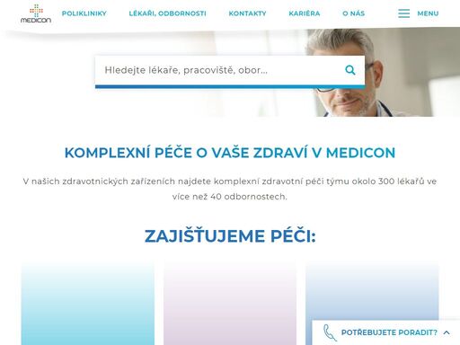 poskytujeme lékařskou péči na praze 4, praze 7 a na praze 9. komplexní zdravotní péči poskytuje okolo 250 lékařů ve více než 40 odbornostech. využijte naší lékařské péče. 