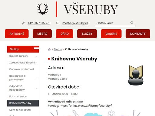 oficiální stránky obce všeruby